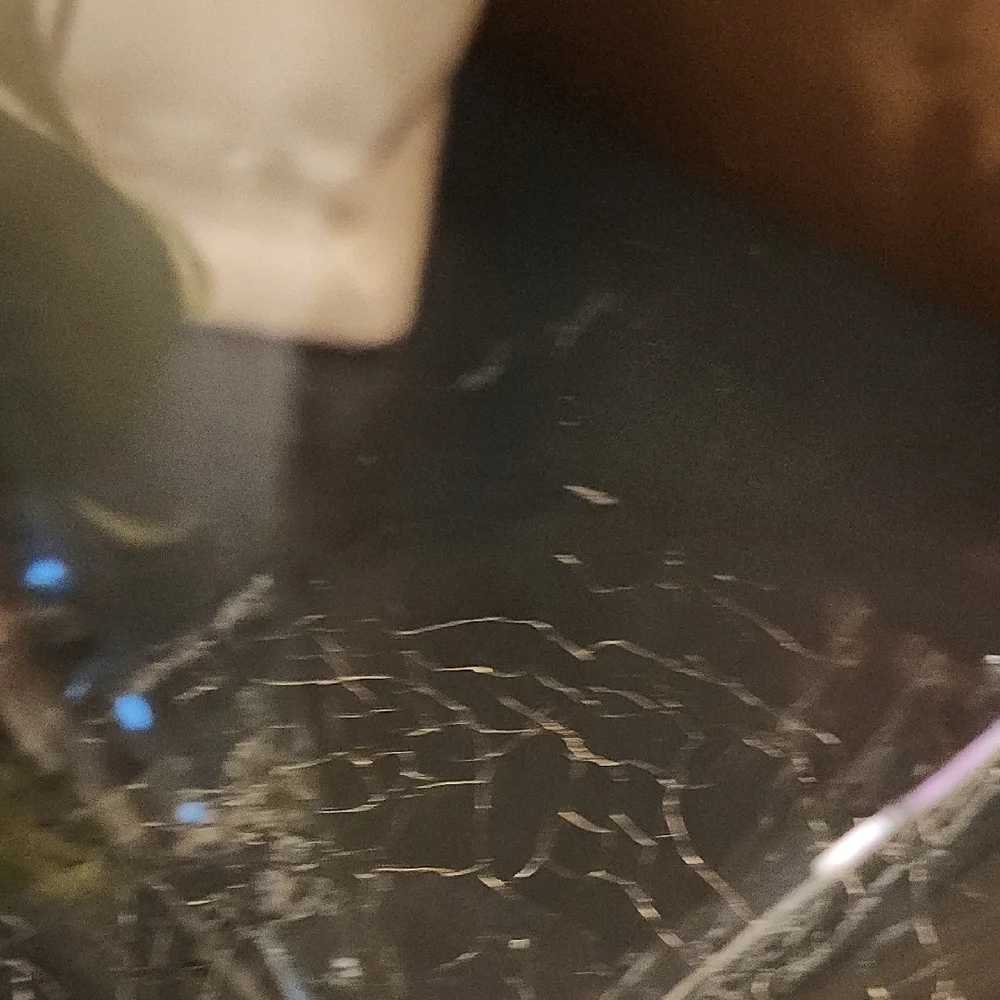 Pier 1 Angled Rim Crackle Martini Coupe Glass